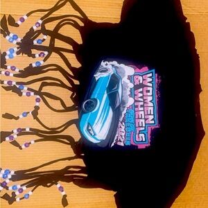 WOMANS RACER CROPPED BEACH TEE